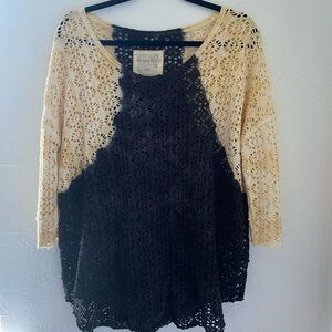 FREE PEOPLE Tie Dye knit pullover small